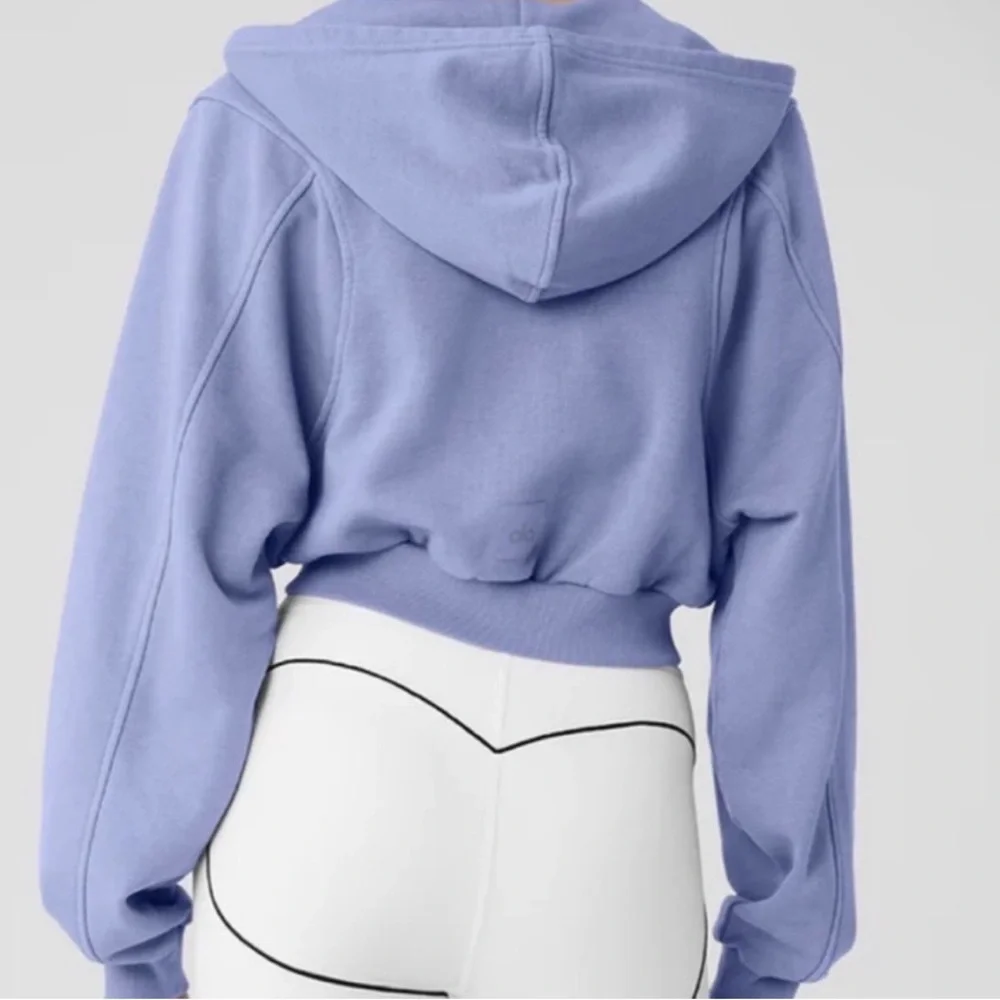 ALO YOGA | ✨NEW✨ Washed Breakaway Zip Up Hoodie in Lilac Blue Wash